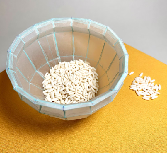 Daily Rice Bowl 1, Color Pencil on Paper & Polymer Clay, 3 Daily Rice Bowl 1, Color Pencil on Paper & Polymer Clay, 3