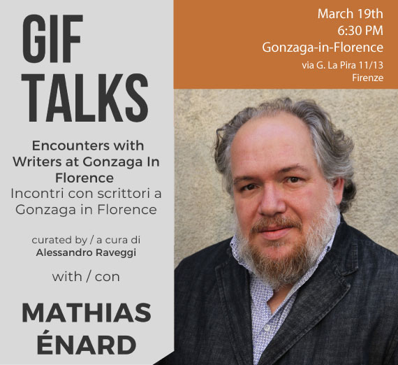 GIF Talks with Mathias Enard, March 19, 2025