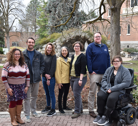 Picture of Gonzaga's student affairs staff outside.