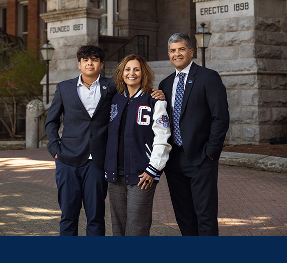 Katia Passerini, Ph.D with her husband, Arturo Pagán, and their youngest son, Diego.