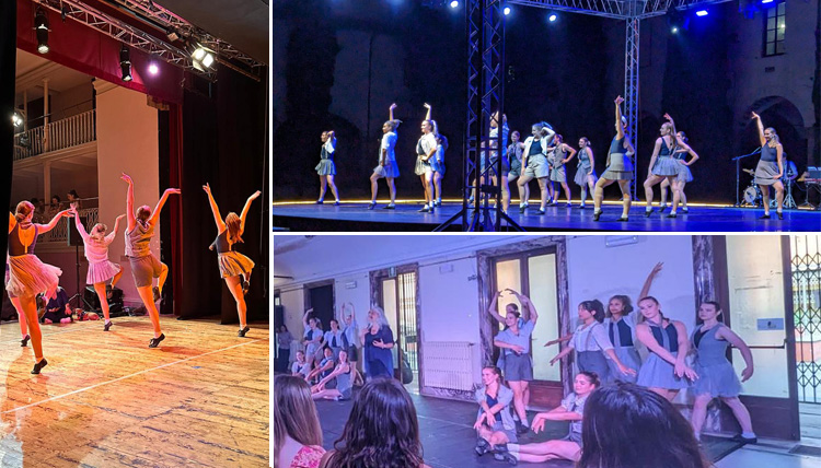 Gonzaga Dance Students perform Jazzin throughout Florence Gonzaga Dance Students perform Jazzin throughout Florence