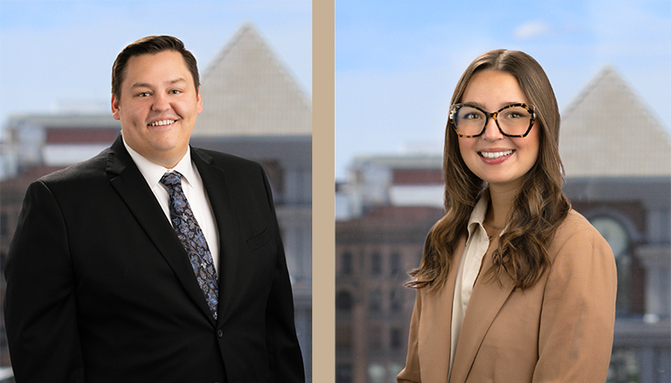 Image of left: ’23 J.D. Scott Morse and right: ’20, ’23 J.D. Bridgette Roll. Image of left: ’23 J.D. Scott Morse and right: ’20, ’23 J.D. Bridgette Roll.