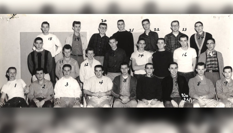 Welch Hall 1960-1961 second floor residents Welch Hall 1960-1961 second floor residents
