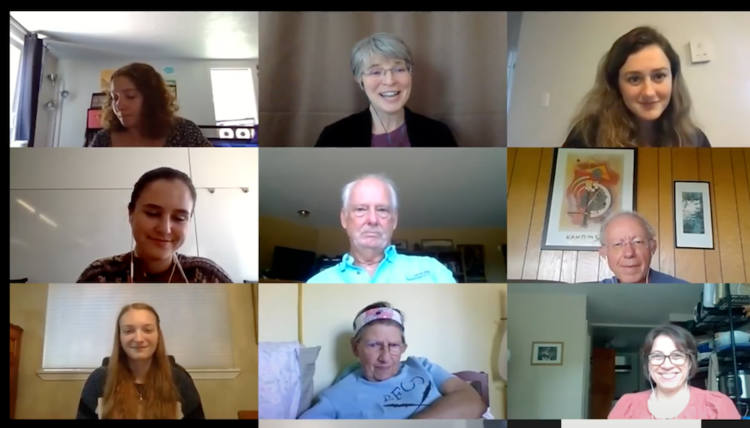Zoom participants of Dr. Julie Beckstead's Virtual Symposium.