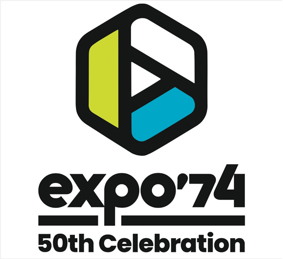 Logo of Spokane's 74th Expo, with the byline 