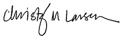 Chrisy M Larsen signature Chrisy M Larsen signature