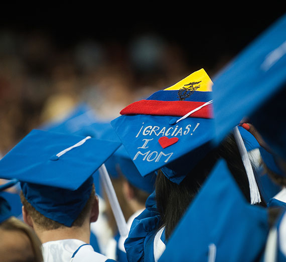 Graduation cap with 