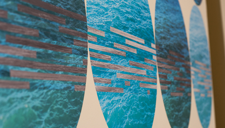 A section of a piece of artwork A section of a piece of artwork