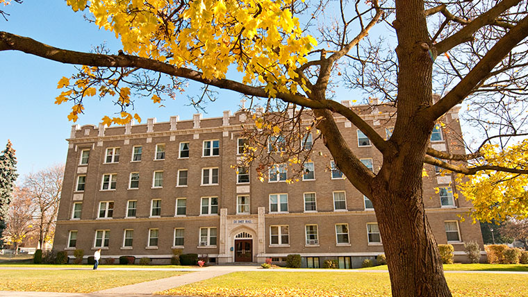 Exterior of Desmet Hall on Gonzaga's campus. Exterior of Desmet Hall on Gonzaga's campus.