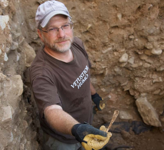 Andrew Goldman, Ph.D., at an archaeological dig. Andrew Goldman, Ph.D., at an archaeological dig.