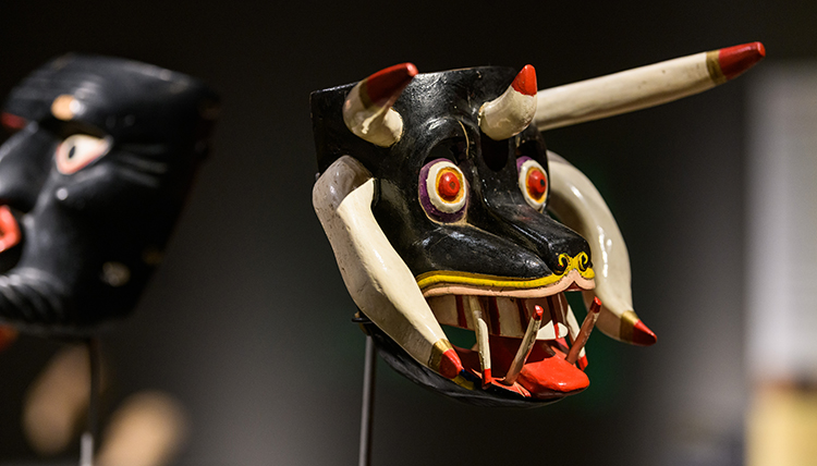 A Mexican mask on display at the Northwest Museum of Arts and Culture A Mexican mask on display at the Northwest Museum of Arts and Culture