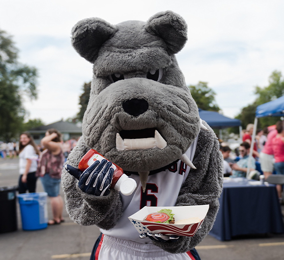A Bulldog costume