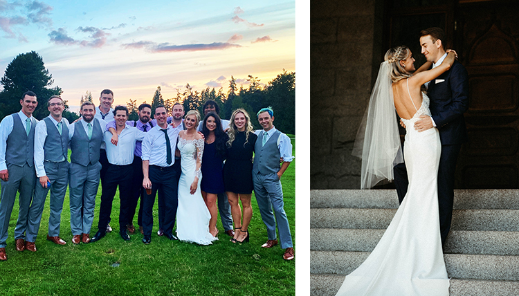 two separate photos, one is large group, one is couple two separate photos, one is large group, one is couple