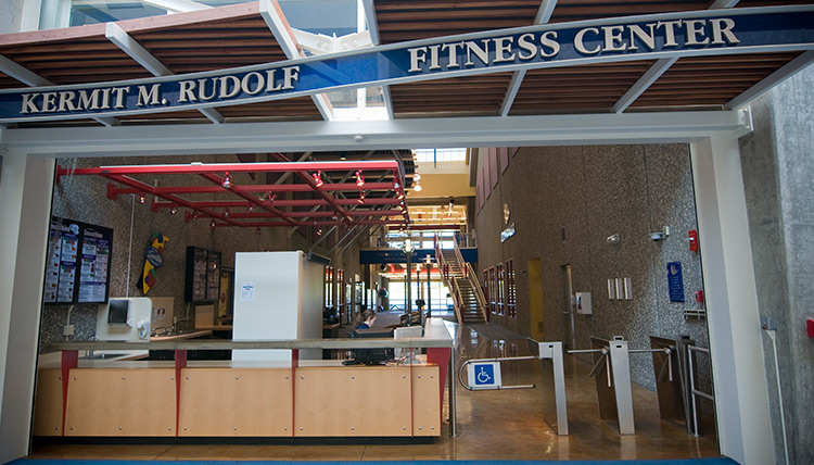 Entrance of Rudolf Fitness Center. Entrance of Rudolf Fitness Center.
