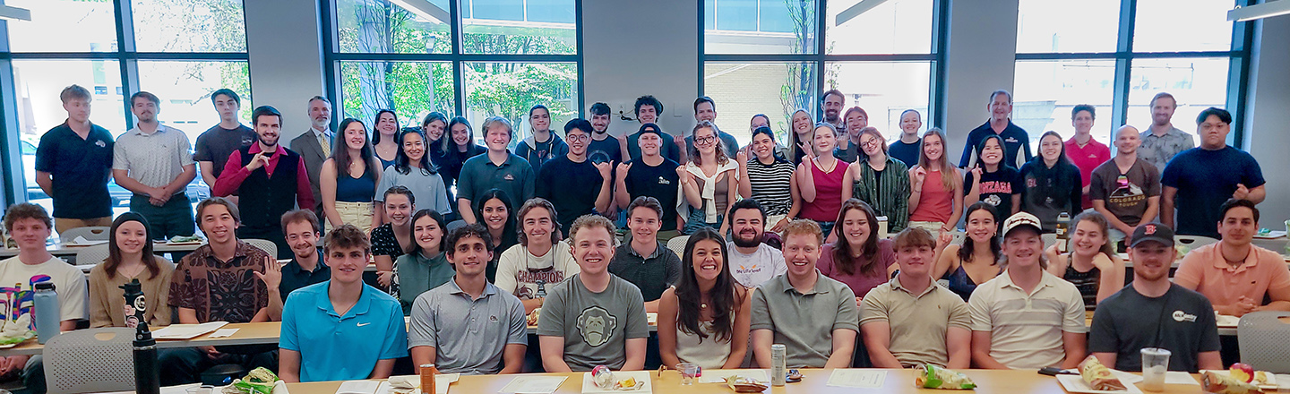 Group of engineering students