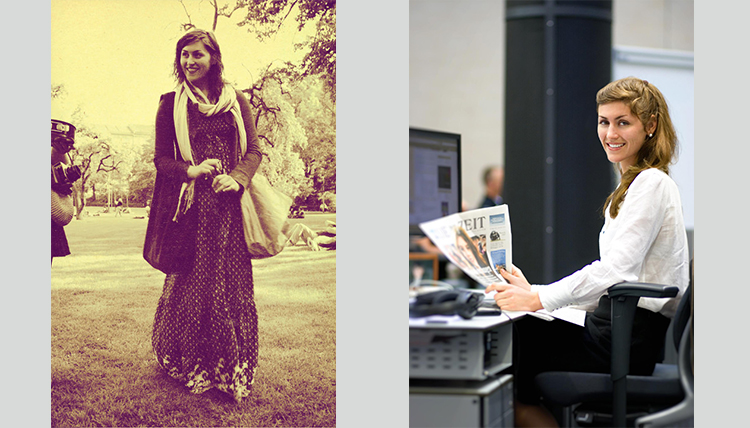 two separate photos of woman two separate photos of woman