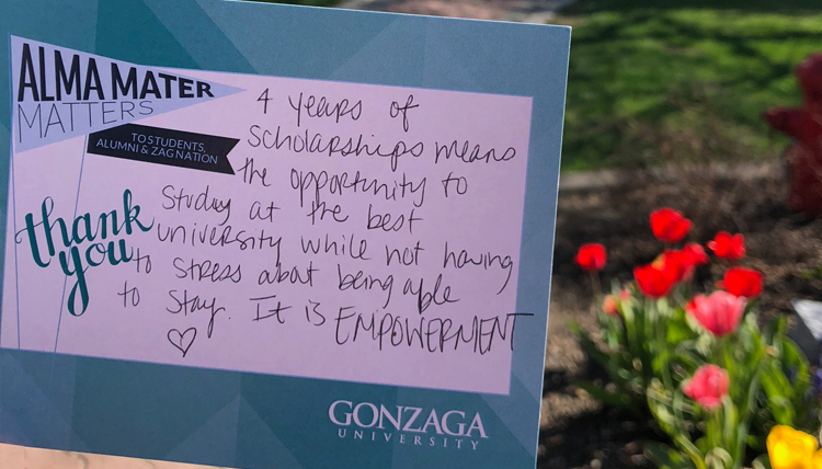 Thank you scholarship donors Thank you scholarship donors