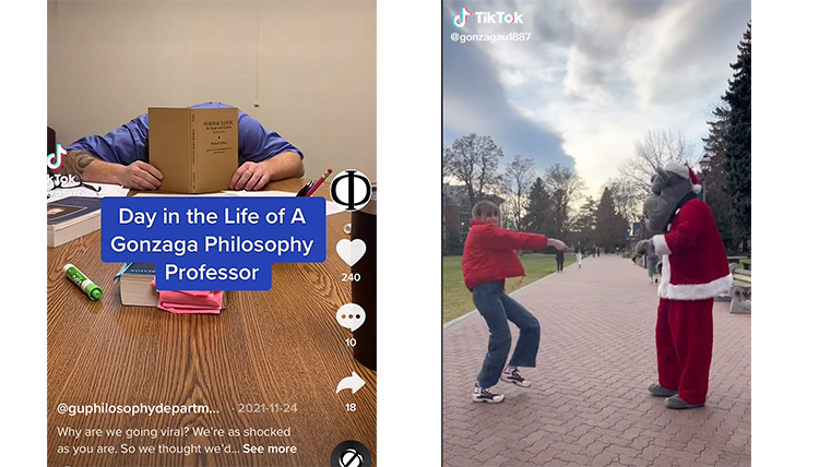 two screenshots of tiktok videos two screenshots of tiktok videos