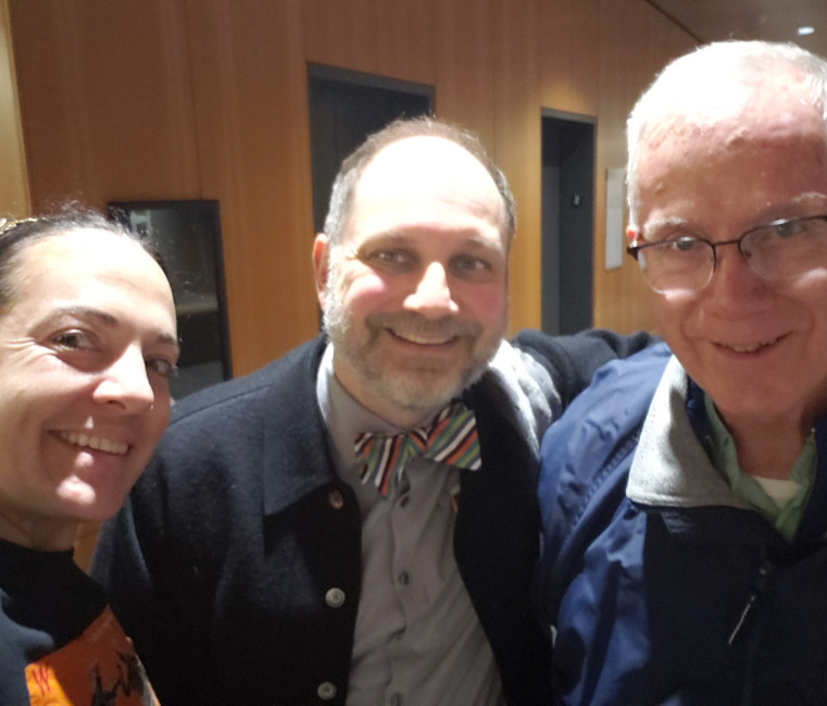 Fr. Ken Krall with Dr. Amy Pistone and Dr. David Oosterhuis