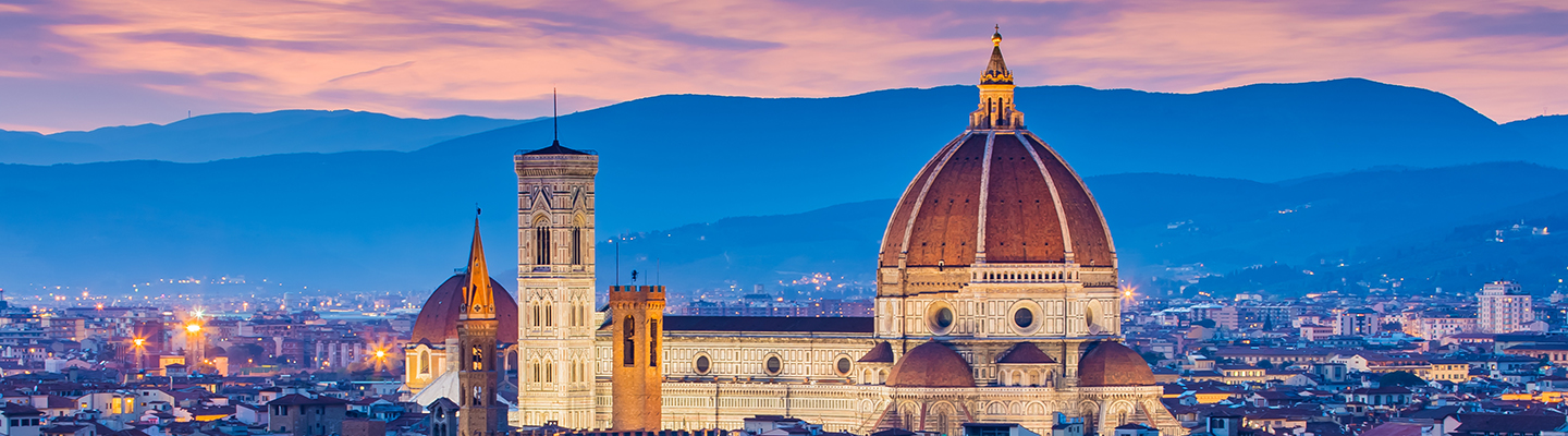 The Duomo in Florence at night