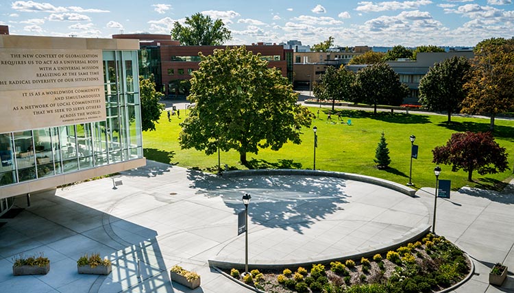 Drone Image of Hemmingson and Campus Drone Image of Hemmingson and Campus