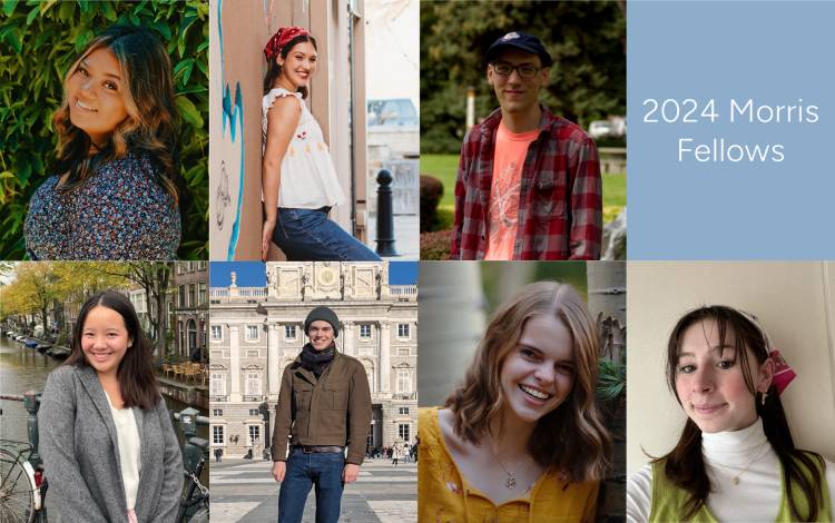 2024 Morris Fellows. Seven undergraduate researchers.
