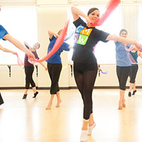 Dancers practice in studio rehersal area. Dancers practice in studio rehersal area.