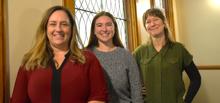 Trinity Spencer, Morgan Anderson and Jacqueline McCormick are November's Work Values Champions.