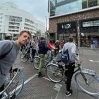 GU In Delft Program riding through The Hague. GU In Delft Program riding through The Hague.