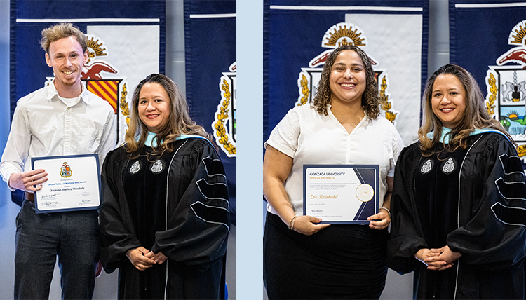 two individuals receive awards from dean two individuals receive awards from dean