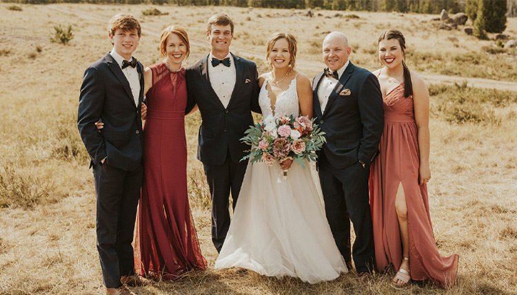 Bailey Luoma and J.T. Tasker with family Bailey Luoma and J.T. Tasker with family