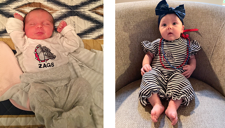 two images of individual babies two images of individual babies