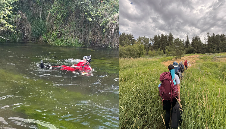 A collage of images of Camp Mussel.