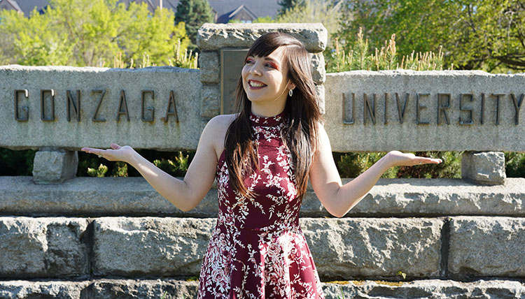 Portrait of Gonzaga Psychology Department 2018 graduate Kamea Sandstrom Portrait of Gonzaga Psychology Department 2018 graduate Kamea Sandstrom