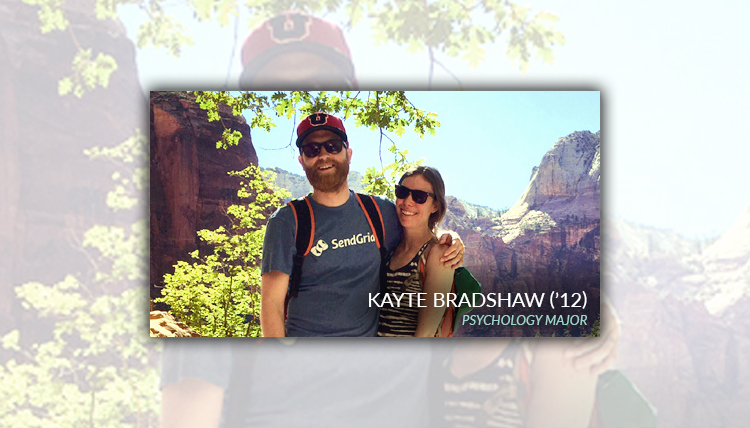 Portrait of Kayte Bradshaw, Psychology Department Alumni Portrait of Kayte Bradshaw, Psychology Department Alumni
