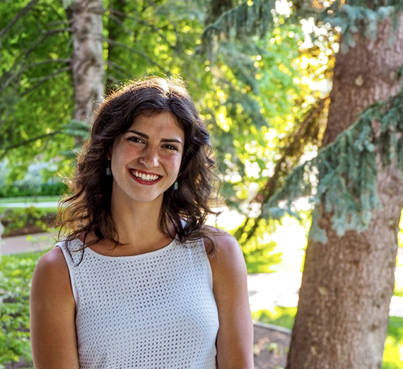 Portrait of Julia Drexelius Portrait of Julia Drexelius, Gonzaga University's 2020 recipient of the Peter G. Pauw Award for Distinction in Biology.