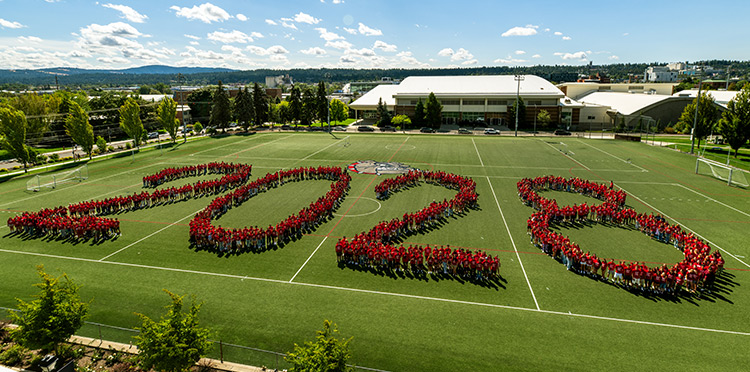 New pole banners on Gonzaga's campus. New pole banners on Gonzaga's campus.