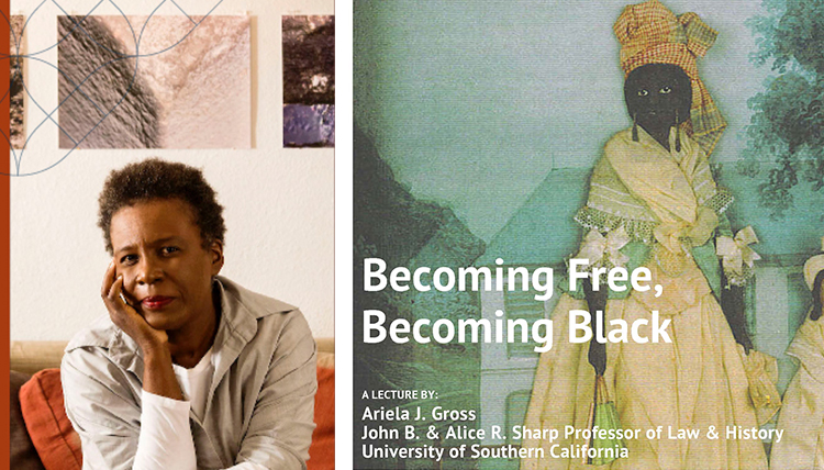 at left, claudine rankine, at right Davis lecture promo at left, claudine rankine, at right Davis lecture promo