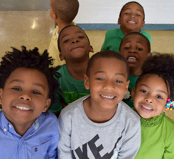 African American children from Resurrection School in Montgomery Alabama