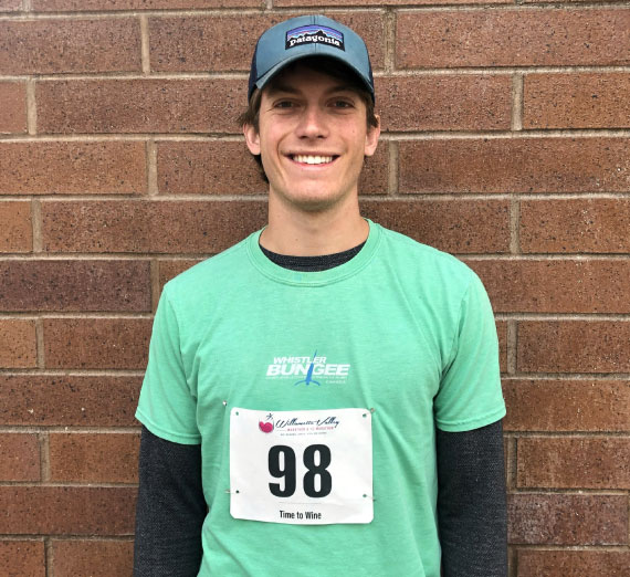 scholarship-jason-orr-marathon Jason Orr, class of 2020, in running clothes