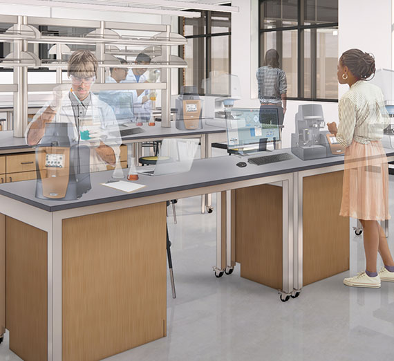 Students in a lab