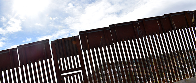 A gate at the border wall near Nogales A gate at the border wall near Nogales