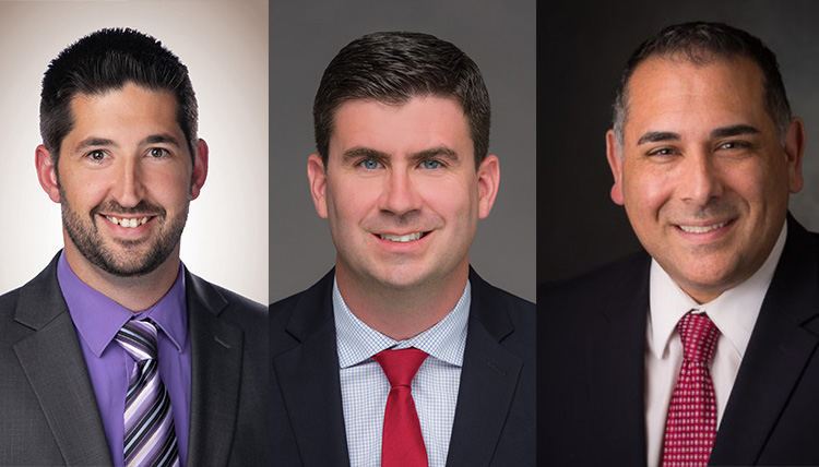 headshots of three men