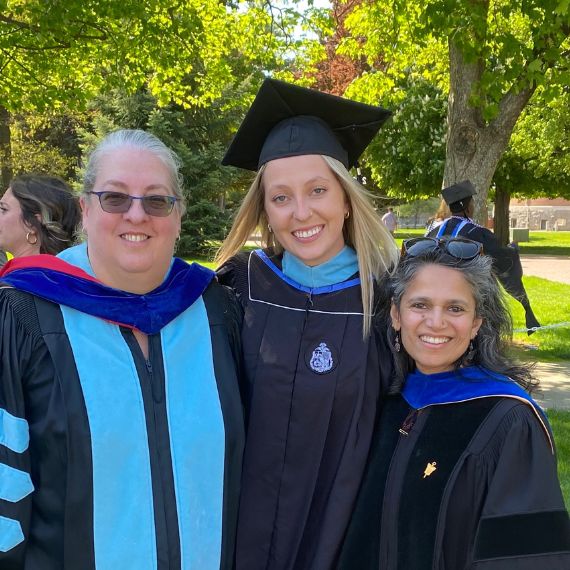 Nicole with faculty