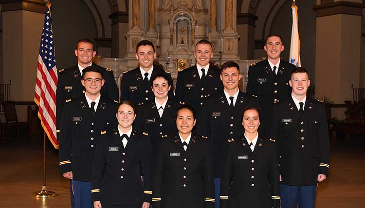 11 men and women in uniform make up the 2018 ROTC class 11 men and women in uniform make up the 2018 ROTC class