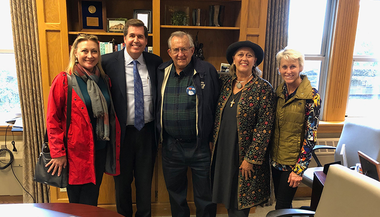 Gonzaga President Thayne McCulloh and Frank Pavel (and family) Gonzaga President Thayne McCulloh and Frank Pavel (and family)