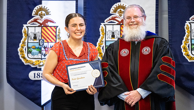 student receives award from dean student receives award from dean