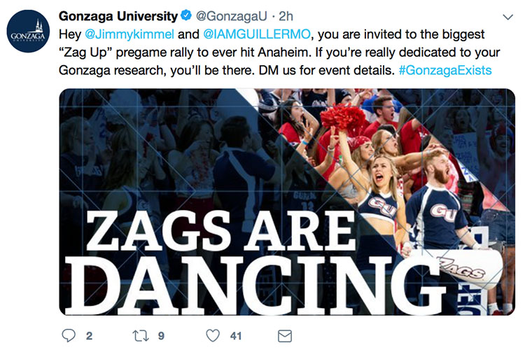 Gonzaga Alumni event invite Gonzaga Alumni event invite