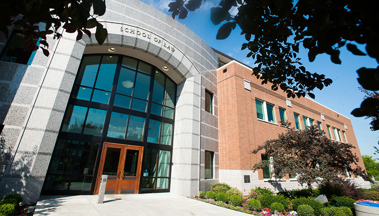 Entrance to Gonzaga Law building in Spokane, WA Entrance to Gonzaga Law building in Spokane, WA