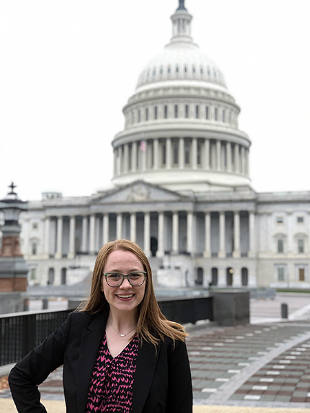 Emma VanderWeyst in front of the U.S. Capitol building in Washington, D.C., taken during the Ignatian Family Teach-In for Justice trip with Gonzaga’s Center for Community Engagement in November 2019. (Courtesy Emma VanderWeyst) Emma VanderWeyst in front of the U.S. Capitol building in Washington, D.C., taken during the Ignatian Family Teach-In for Justice trip with Gonzaga’s Center for Community Engagement in November 2019. (Courtesy Emma VanderWeyst)
